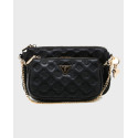 GUESS MINI ΤΣΑΝΤΑ LA FEMME CROSSBODY - HWPD8689700  - ΜΑΥΡΟ