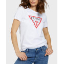 Guess Γυναικείο T-shirt With Triangle Logo - W1YI1BI3Z11 - ΜΑΥΡΟ