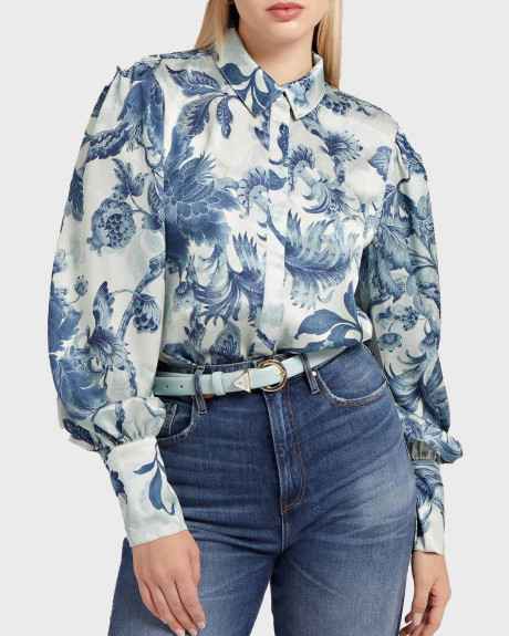 Guess Γυναικείο Φλοράλ Πουκάμισο - W3RH29WFIT2