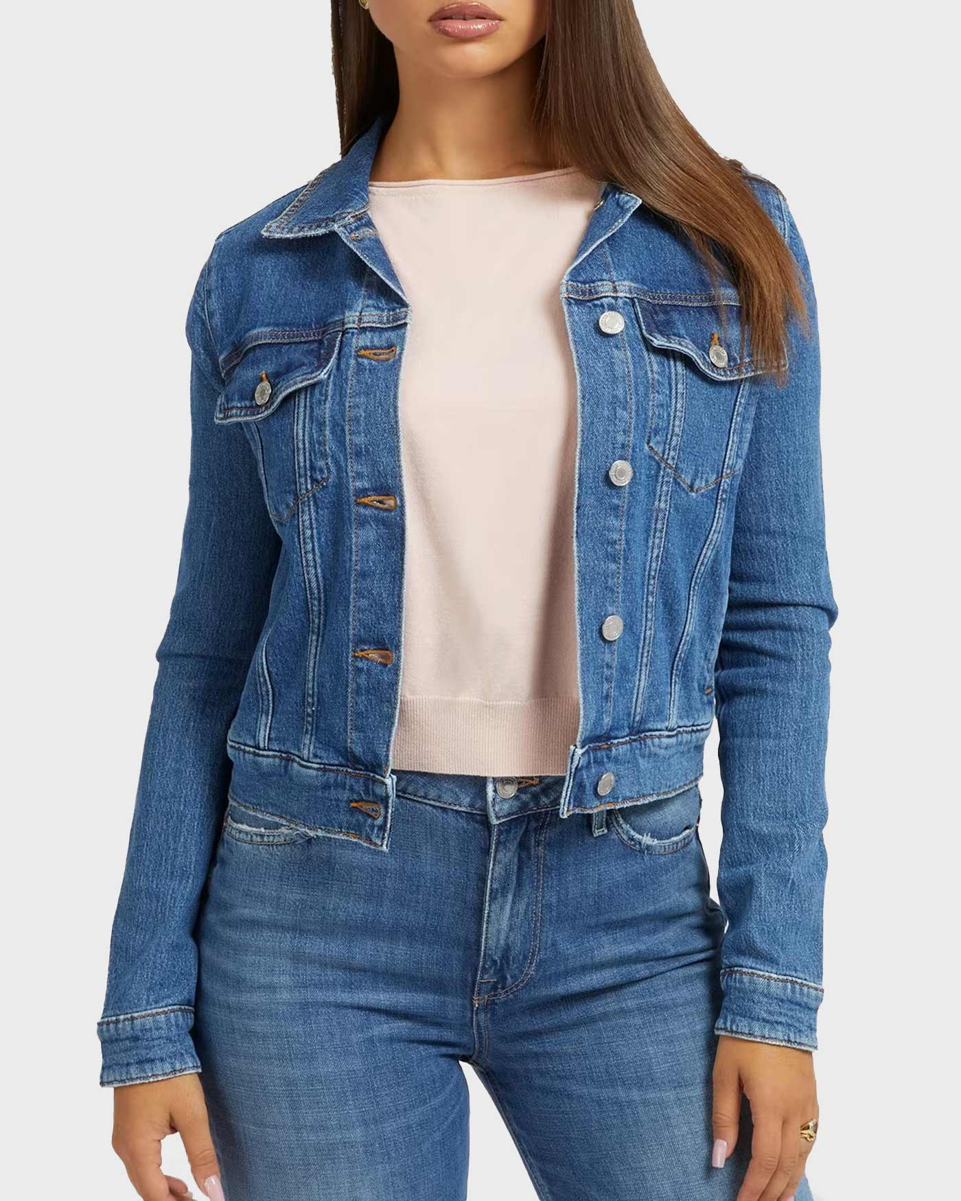 Guess Women's Denim Jacket W3RN01D4WF1 sagiakosstores.gr