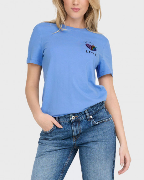ONLY GLITTE DETAIL T-SHIRT-15286647