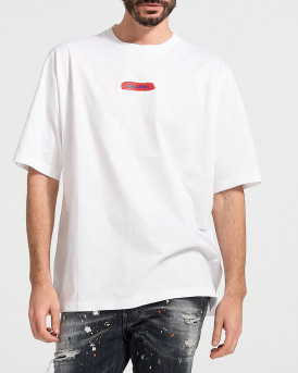 DSQUARED2 ΑΝΔΡΚΟ FRONT LOGO T-SHIRT - S74GD1105S22427  - ΑΣΠΡΟ