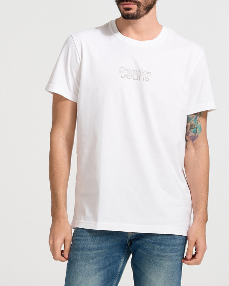 CALVIN KLEIN ΑΝΔΡΙΚΟ T-SHIRT Disrupted Lacquer Logo Tee - J30J322504