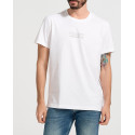 CALVIN KLEIN ΑΝΔΡΙΚΟ T-SHIRT Disrupted Lacquer Logo Tee - J30J322504 - ΑΣΠΡΟ