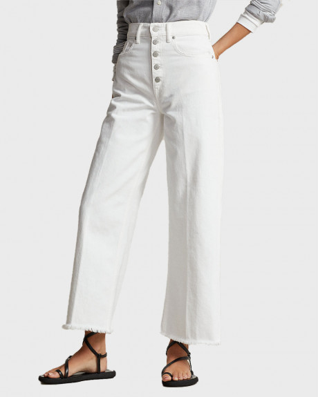 POLO RALPH LAUREN High-Rise Wide-Leg Cropped Jean - 211890111001