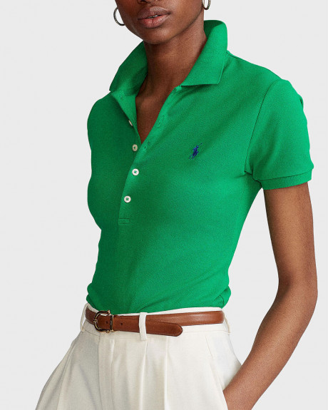 POLO RALPH LAUREN ΓΥΝΑΙΚΕΙΟ ΠΟΛΟ SLIM FIT STRETCH POLO SHIRT - 211870245026