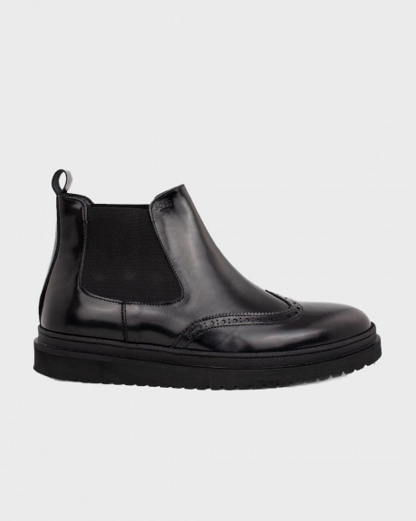 Boss Shoes Men's Leather Μποτάκια - U6795