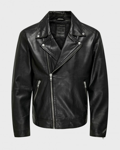 Only and Sons John Ανδρικό Δερμάτινο Jacket - 22025932