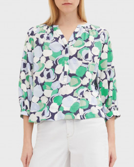 TOM TAILOR WOMEN'S SHIRT Patterned blouse - 1035880 - WHITE