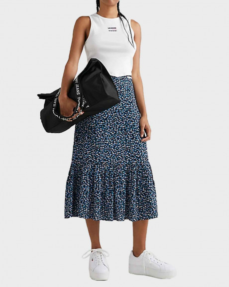 TOMMY JEANS WOMEN'S FLORAL MIDI SKIRT - DW0DW15196-0GI