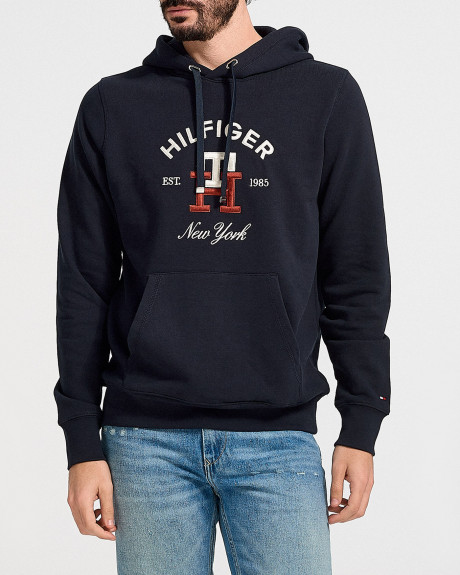 TOMMY HILFIGER ΑΝΔΡΙΚΟ ΦΟΥΤΕΡ ΜΕ ΚΕΝΤΗΤΟ ΜΟΝΟΓΡΑΜΜΑ TH - MW0MW30017