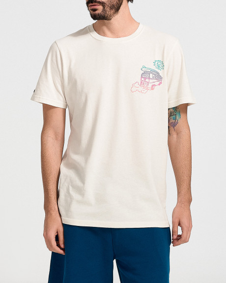 SUPERDRY MEN'S T-SHIRT VINTAGE TRAVEL STICKER- Μ1011629A