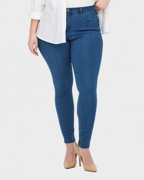 ONLY CURVY THUNDER PUSH UP REG SKINNY FIT ΓΥΝΑΙΚΕΙΟ JEANS - 15174945