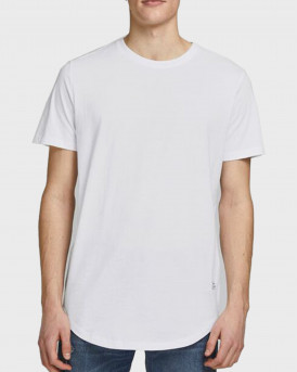 JACK & JONES MENS ORGANIC COTTON CREW NECK T-SHIRT - 12113648 - WHITE