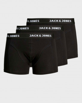 Jack & Jones 3 Pack Black Trunks - 12171944 - ΜΑΥΡΟ