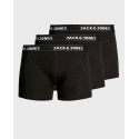 Jack & Jones 3 Pack Black Trunks - 12171944 - ΜΑΥΡΟ