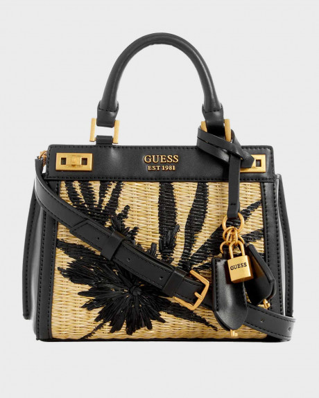 GUESS FLORAL KATEY MINI SATCHEL WOMEN'S BAG - WA787073