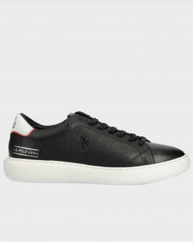 US POLO ASSN ΑΝΔΡΙΚΑ ΔΕΡΜΑΤΙΝΑ SNEAKERS - CRYME005 - ΜΑΥΡΟ
