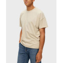 SELECTED ΑΝΔΡΙΚΗ ΜΠΛΟΥΖΑ LOOSE FIT T-SHIRT - 16089954 - ΜΠΕΖ