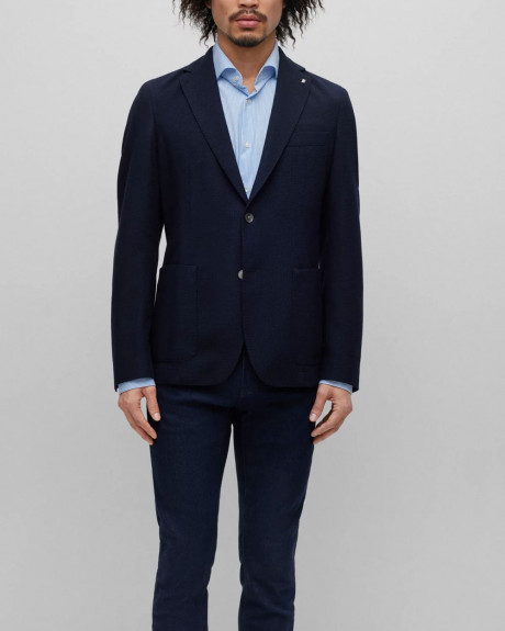 BOSS ΑΝΤΡΙΚΟ ΣΑΚΑΚΙ ΣΕ ΣΤΕΝΗ ΕΦΑΡΜΟΓΗ ΜΕ ΜΙΚΡΟΣΧΕΔΙΟ - 50484796