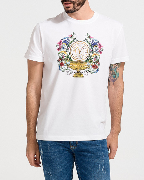 VERSACE VEMBLEM GARDEN ΑΝΔΡΙΚΟ Τ-SHIRT - 74GAHF01 74UP600