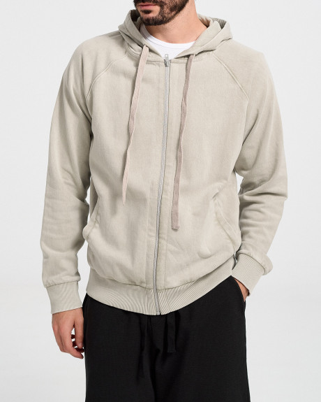 DIRTY LAUNDRY ΑΝΔΡΙΚΗ ZAKETA FULL-ZIP HOODIE - DLMF000150