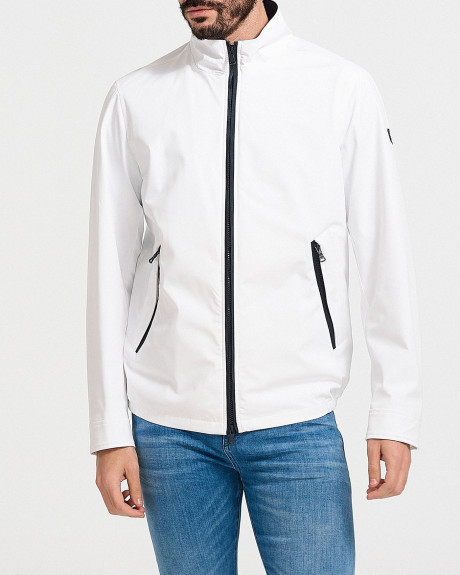 PAUL & SHARK TYPHOOM 20000 RE 4X4 SAILING JACKET SAVE THE SEA WHITE - 22412000