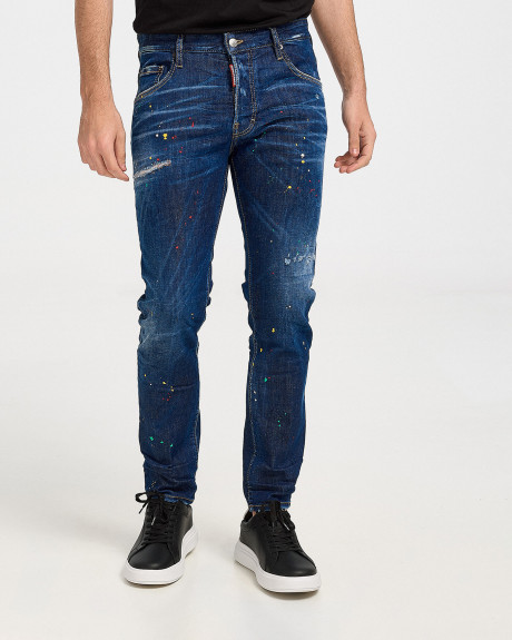 DSQUARED2 ΠΑΝΤΕΛΟΝΙ JEAN DARK BOB WASH SKATER JEAN - S71LB1165S30789