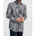 BOSS MEN'S FLORAL SHIRT- 50490034 Η-ΗΑΝΚ - BROWN