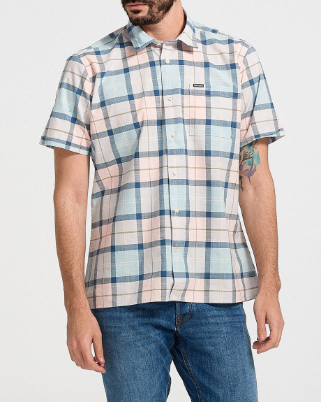 BARBOUR MEN'S CHECKΕD SHORT SLEEVE SHIRT - ?SH5300