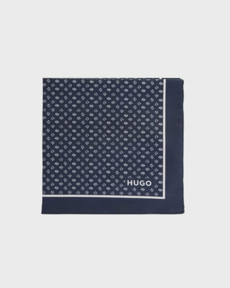 HUGO POCKET SQUARE TWILL 100% COTTON WITH PATTERN - 50492577