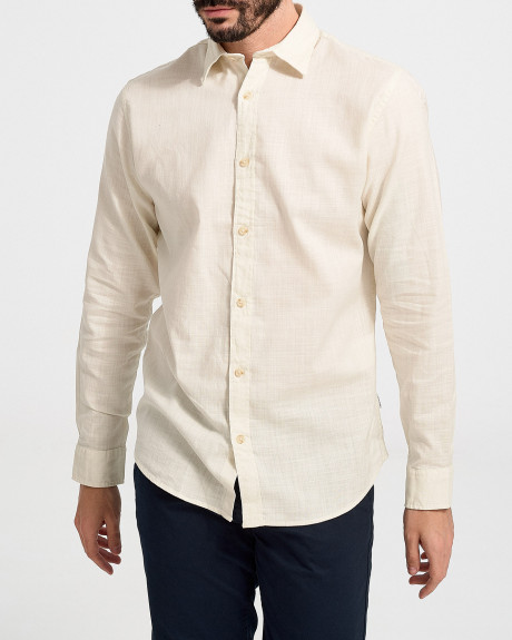 JACK & JONES MEN'S LONGSLEEVES SHIRT - 12220481