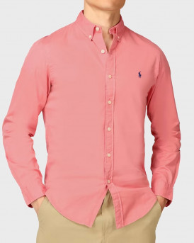 POLO RALPH LAUREN ΜΕΝ'S SLIM FIT OXFORD SPORT SHIRT - 710906936006 - SALMON