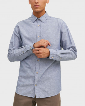 JACK & JONES MEN'S SHIRT - 12220134 - ΑΝΟΙΧΤΟ ΜΠΛΕ