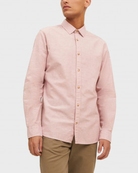 JACK & JONES MEN'S SHIRT - 12220134 - SALMON