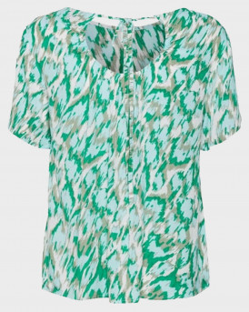 VERO MODA ΓΥΝΑΙΚΕΙΑ ΜΠΛΟΥΖΑ ΜΕ ΚΟΡΔΟΝΙ ΣΤΙΝ ΛΑΙΜΟ - 10281906 - ΠΡΑΣΙΝΟ