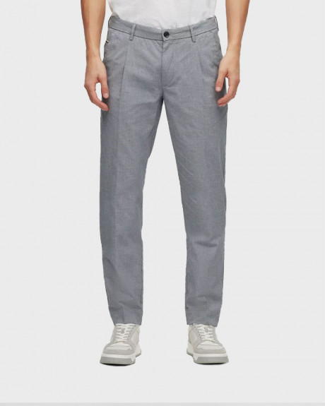 BOSS ΠΑΝΤΕΛΟΝΙ ΣΕ ΣΤΕΝΗ ΓΡΑΜΜΗ ΜΕ ΜΙΚΡΟΣΧΕΔΙΟ STRETCH-COTTON BLEND PARLAY - 50488172