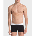 CALVIN KLEIN MEN'S BOXER WITH LOGO ON THE RUBBER 3PACK - U2664G - BLACK