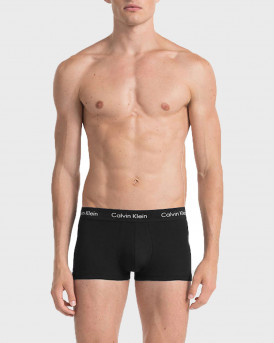 CALVIN KLEIN MEN'S BOXER WITH LOGO ON THE RUBBER 3PACK - U2664G - BLACK