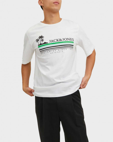 JACK & JONES ΑΝΔΡΙΚΟ T-SHIRT ΜΕ ΤΥΠΩΜΑ - 12235154