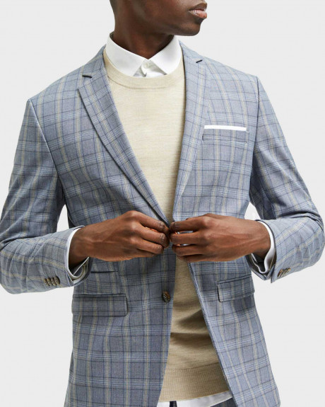 SELECTED ΜΕΝ'S CHECKED BLAZER - 16083640
