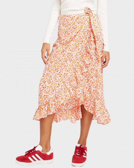 VERO MODA VM EMMA HENNA WOMEN'S ASYMMETRICAL SKIRT - 10290820