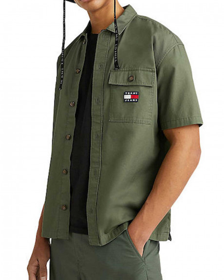 TOMMY JEANS TJM CLASSIC SOLID OVERSHIRT ΜΕΝ΄S SHORTSLEEVES SHIRT - DM0DM15928