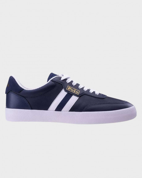 POLO RALPH LAUREN COURT VLC MEN'S LEATHER SNEAKERS - 816845104002