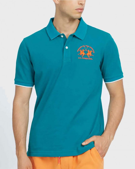 LA MARTINA ΑΝΔΡΙΚΗ ΠΟΛΟ ΜΠΛΟΥΖΑ ΜΕ ΛΟΓΟΤΥΠΟ - VMP001 PK001