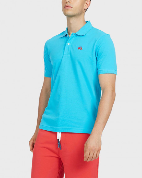 LA MARTINA ΑΝΔΡΙΚΗ ΠΟΛΟ ΜΠΛΟΥΖΑ ΜΕ ΛΟΓΟΤΥΠΟ - VMP300 PK001