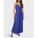 ONLY WOMEN'S RELAXED FIT U-NECK LONG DRESS - 15292988 - BLUE