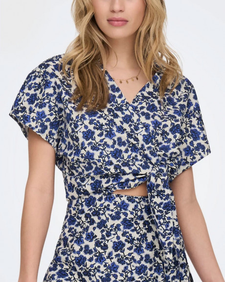 ONLY ΓΥΝΑΙΚΕΙΟ ΤΟΠ CROPPED WRAP TOP - 15291559