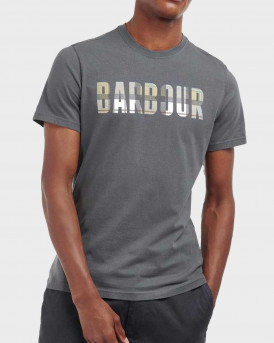 BARBOUR THURSO MEN'S T-SHIRT WITH EMBROIDERED PRINT - MTS0960 - DARK GREY