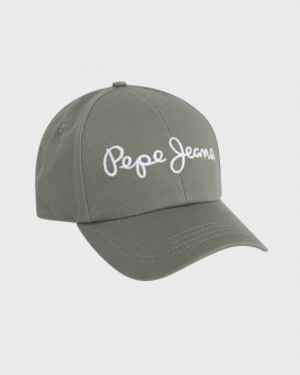 Pepe Jeans Wally ανδρικό καπέλο με κεντητό λογότυπο - PM040522 - ΧΑΚΙ